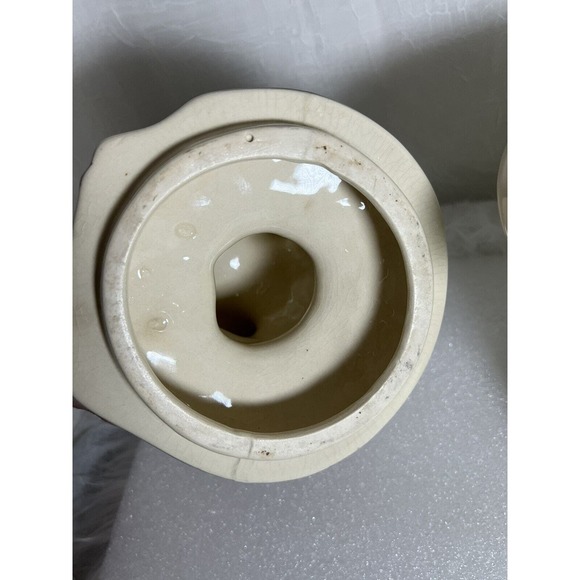 VINTAGE 1950'S RABBIT IN HAT - BISQUE USA. 12" COOKIE JAR - Picture 5 of 12